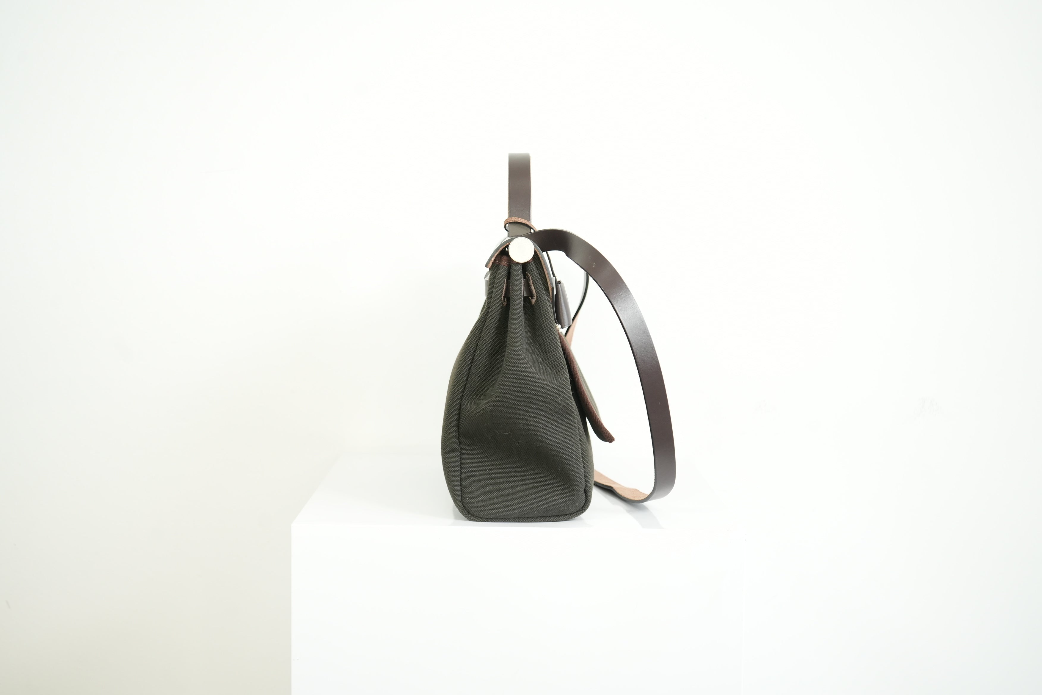 Hermes Herbag Zip 31, Black/Brown Full Set