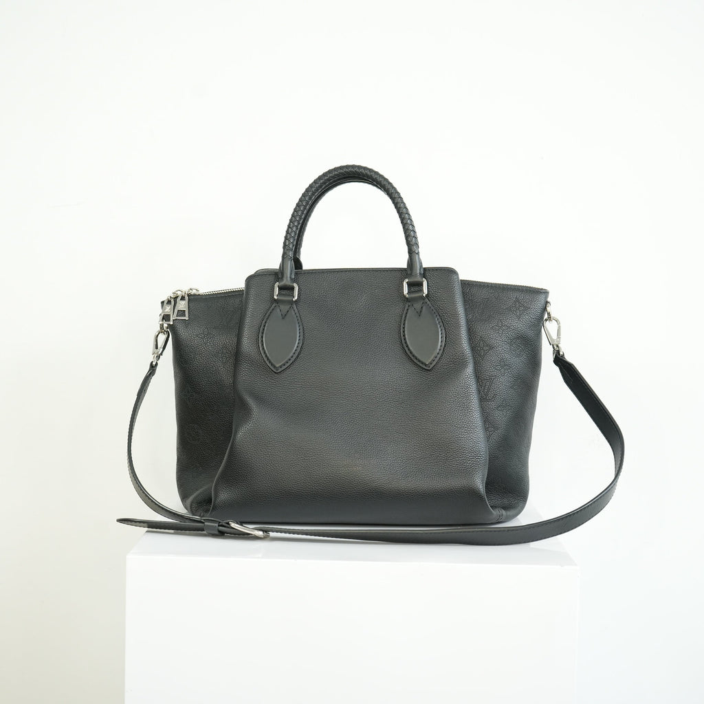 Louis Vuitton Black Monogram Mahina Haumea Perforated Calfskin Leather