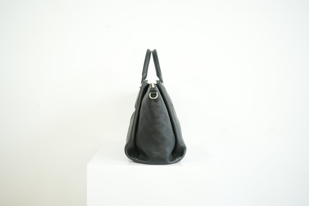 Louis Vuitton Black Monogram Mahina Haumea Perforated Calfskin Leather