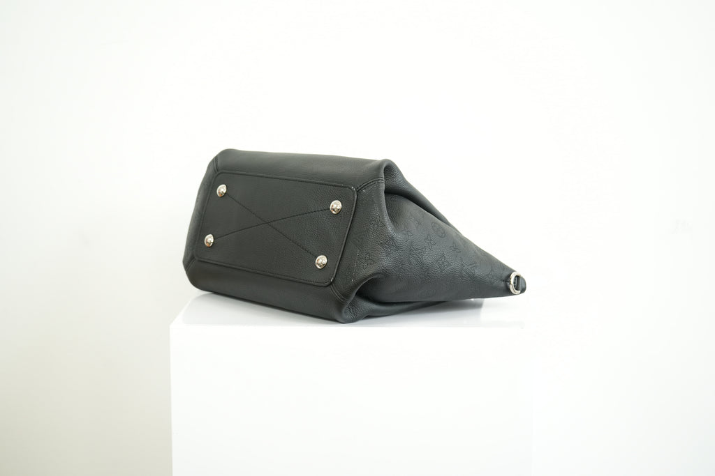 Louis Vuitton Black Monogram Mahina Haumea Perforated Calfskin Leather