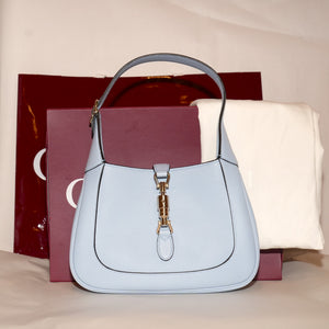 SF EXCLUSIVE: Gucci Blue Jackie 1960 bag Full Set With Paper Bag