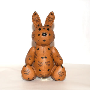 SF EXCLUSIVE: MCM Iconic Rabbit Doll in Cognac Visetos Canvas