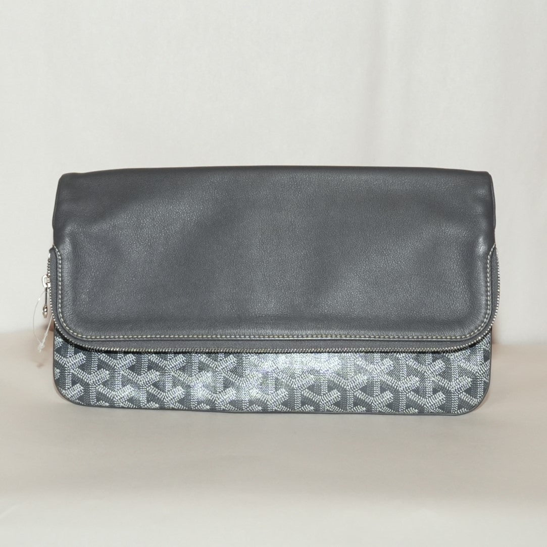 SF EXCLUSIVE: Goyard Sainte Marie MM Grey Goyardine Coated Canvas