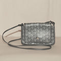 SF EXCLUSIVE: Goyard Goyardine Plumet Wallet Grey Crossbody Bags