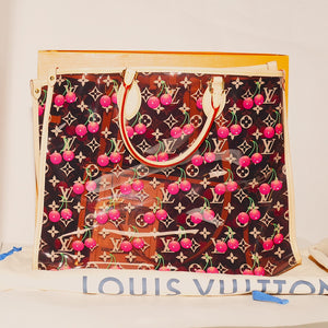 SF EXCLUSIVE: Louis Vuitton x TM Monogram Cherry Crystal Onthego GM Pochette and Notebook