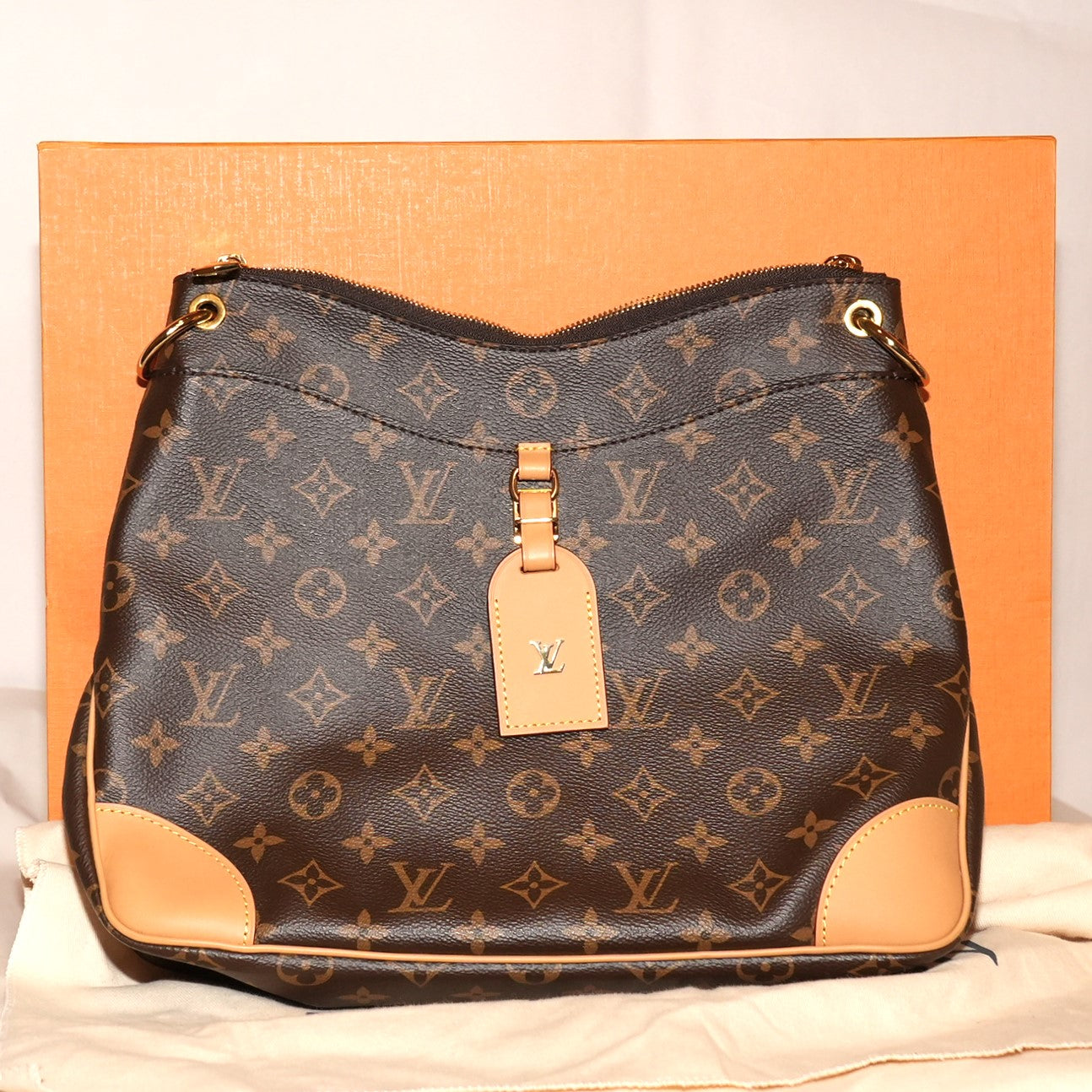 SF EXCLUSIVE: Louis Vuitton Natural Monogram Canvas Odeon MM