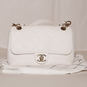 SF EXCLUSIVE: Chanel City Walk Flap Bag White Hand Bags Crossbody