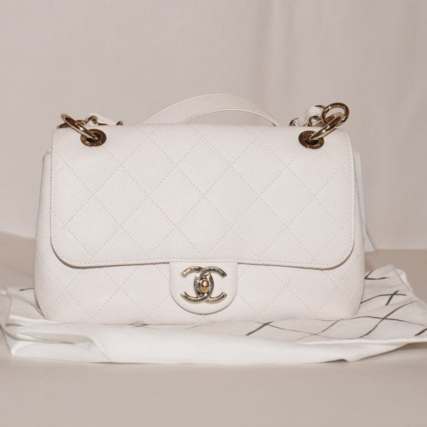 SF EXCLUSIVE: Chanel City Walk Flap Bag White Hand Bags Crossbody