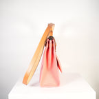 Hermes Toile 31 Herbag Pink & Tan Top Handel