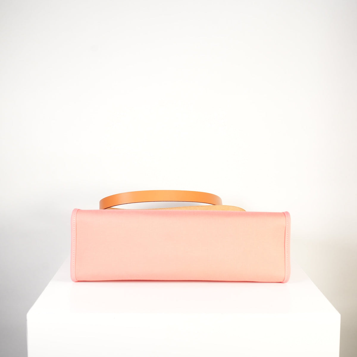 Hermes Toile 31 Herbag Pink & Tan Top Handel