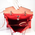 Hermes Toile 31 Herbag Rouge Piment (red on red top)