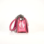 Chanel Boy Bag Patent Hot Pink