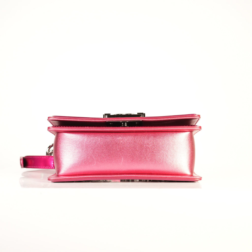 Chanel Boy Bag Patent Hot Pink