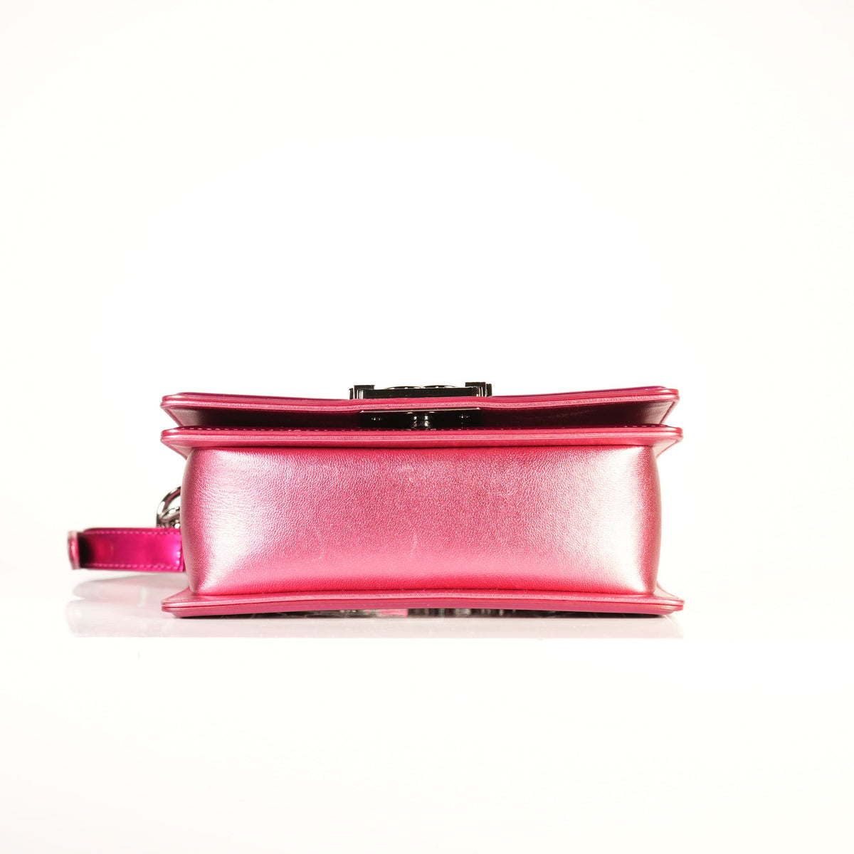 Chanel Boy Bag Patent Hot Pink