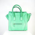 Celine Luggage Tote Python Green w/ dust bag