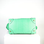 Celine Luggage Tote Python Green w/ dust bag