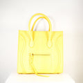 Celine Luggage Tote Python Yellow w/ dust bag