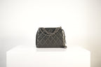 Chanel Black Flap Crossbody Signature Interlocking CC Turn-Lock