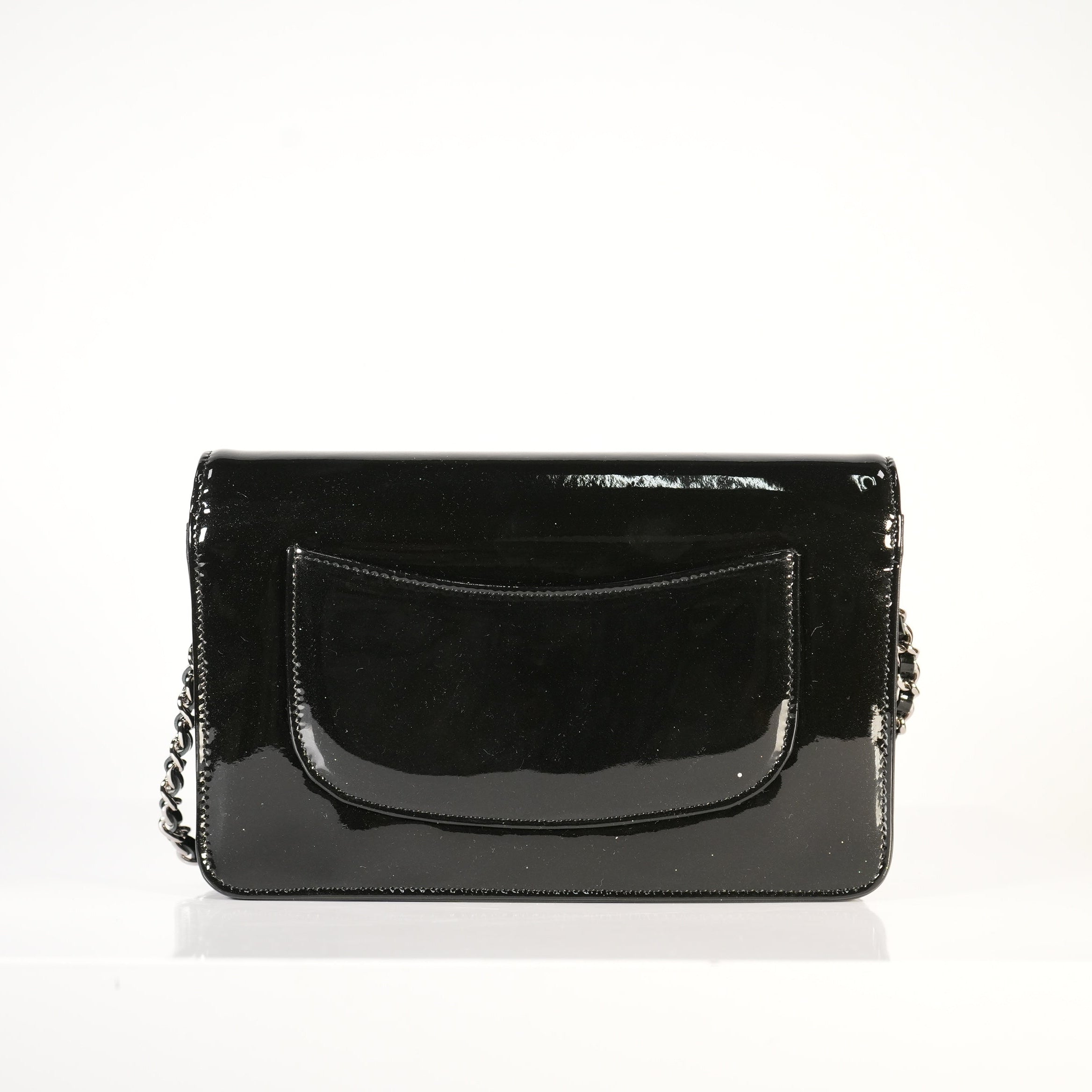 Chanel Shimmery Clutch with CC Bedazled Logo