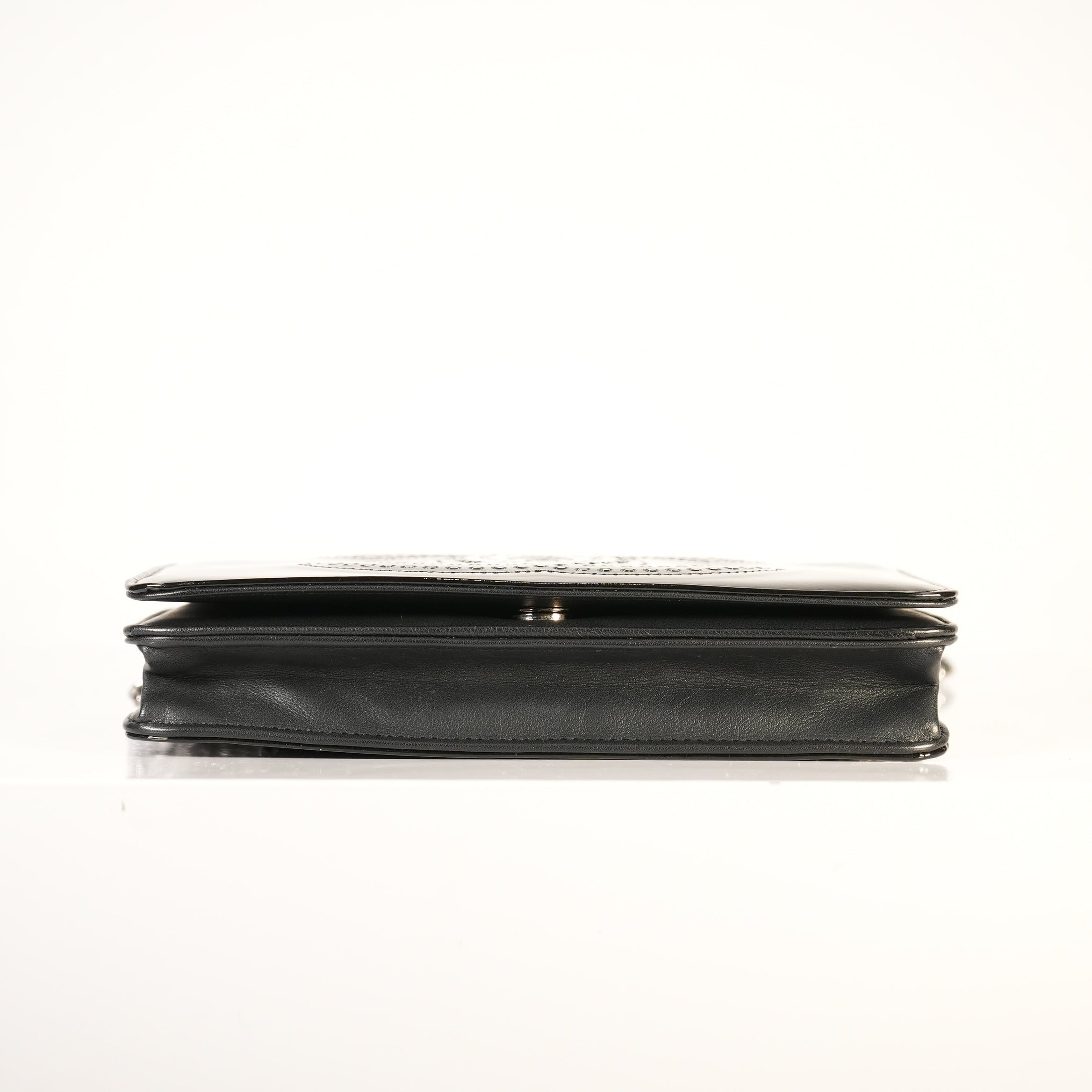 Chanel Shimmery Clutch with CC Bedazled Logo