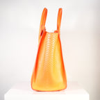 Celine Luggage Tote Python Orange w/ dust bag