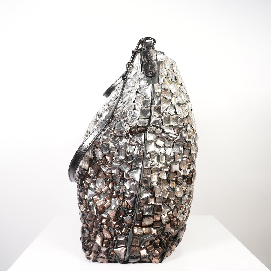 Valentino Crystal Vitelo Ombre Tote Bag w/ dust bag