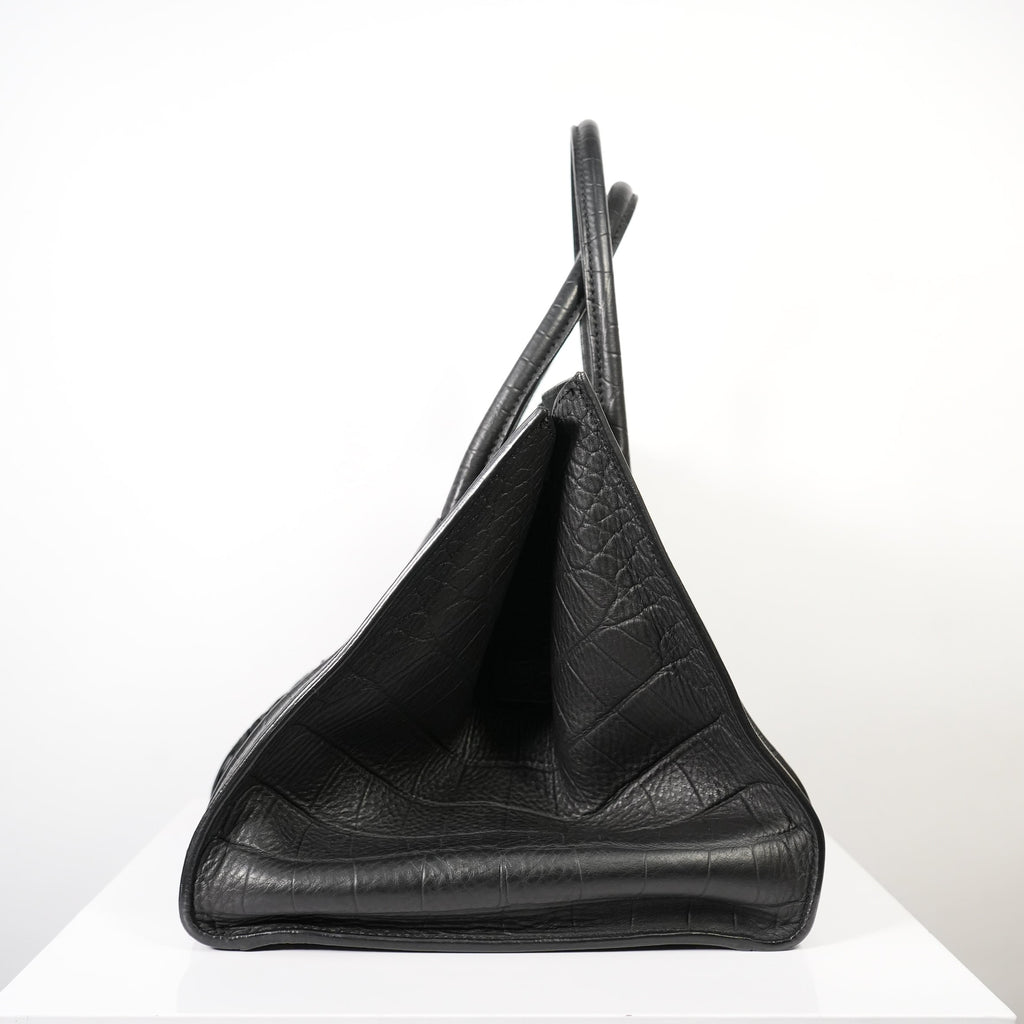 Celine Phantom Tote Black Crocodile