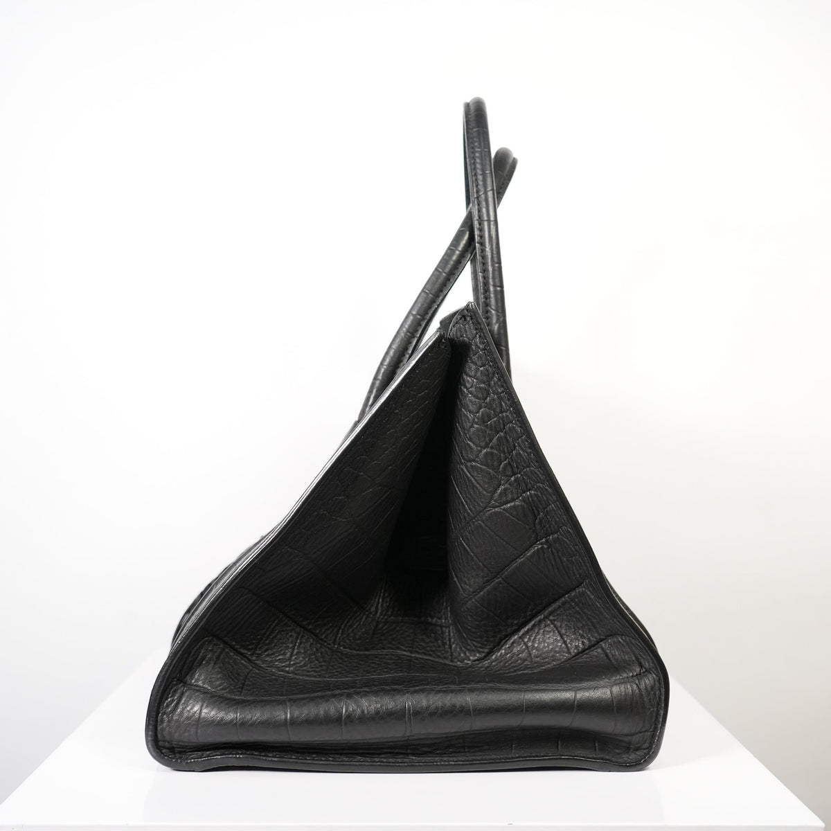 Celine Phantom Tote Black Crocodile