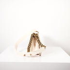 Chanel White Leather Boy Bag Accented with Striking Antiqued Gold-Tone Hardware