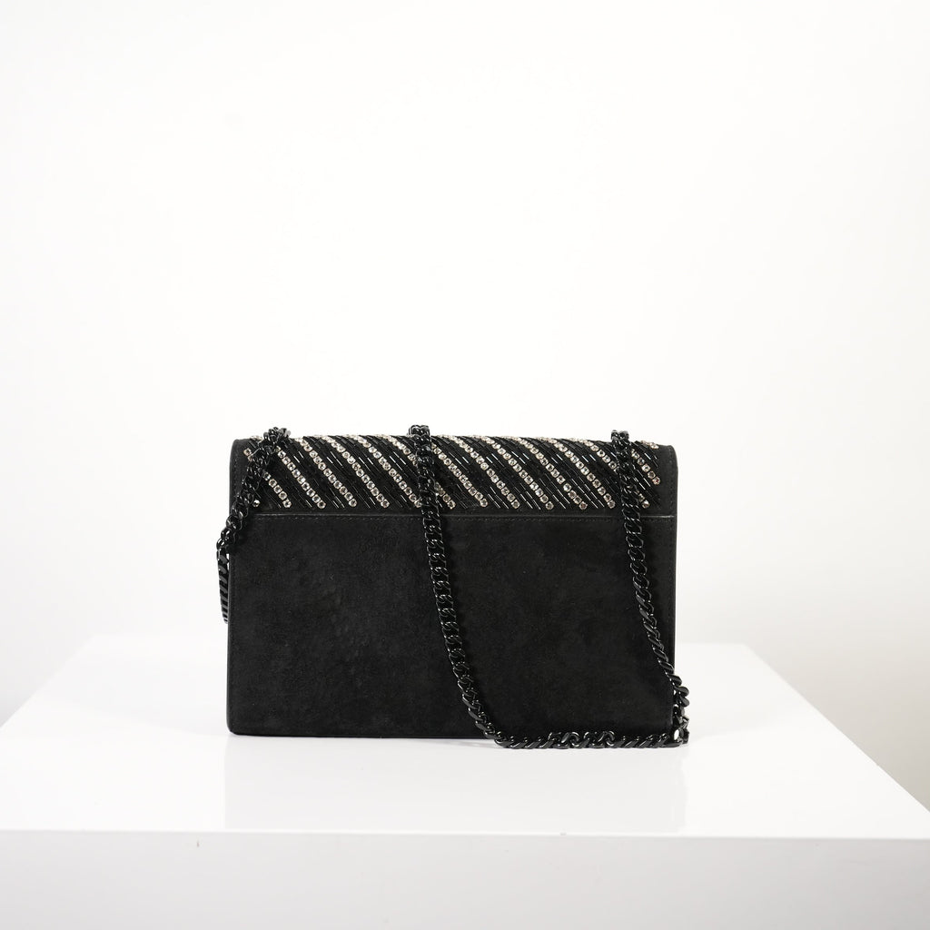 Saint Laurent Kate Chain Tassel Bag in black
