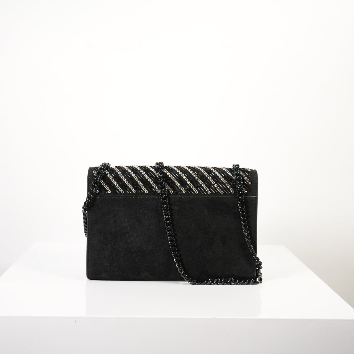 Saint Laurent Kate Chain Tassel Bag in black