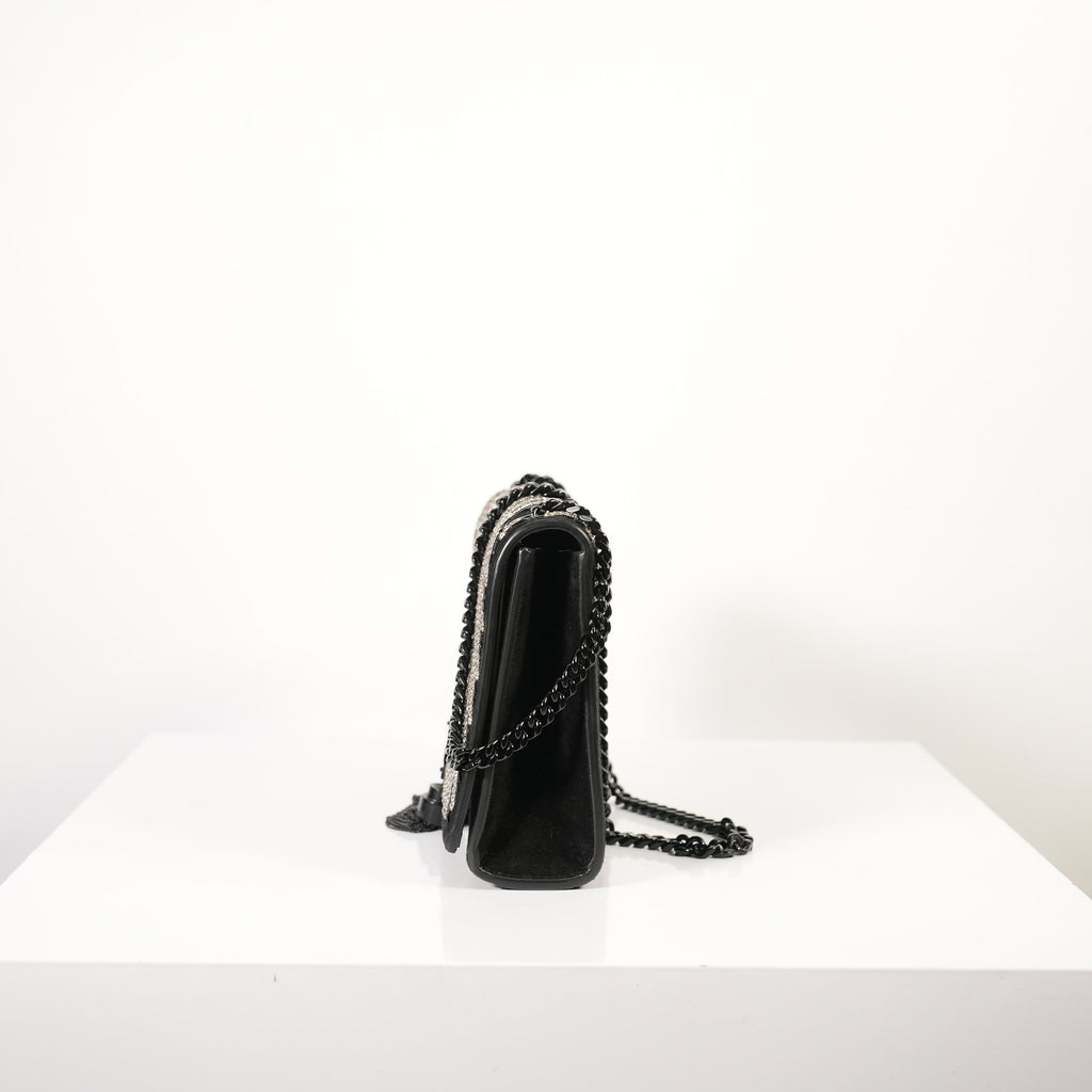 Saint Laurent Kate Chain Tassel Bag in black