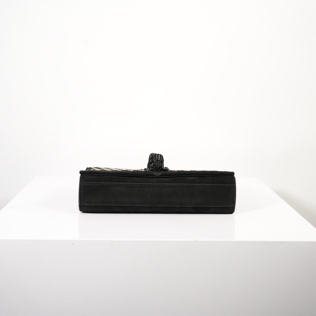 Saint Laurent Kate Chain Tassel Bag in black