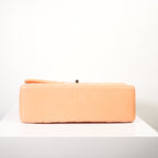 Chanel Peach Quilted Lambskin Classic Double Flap Bag