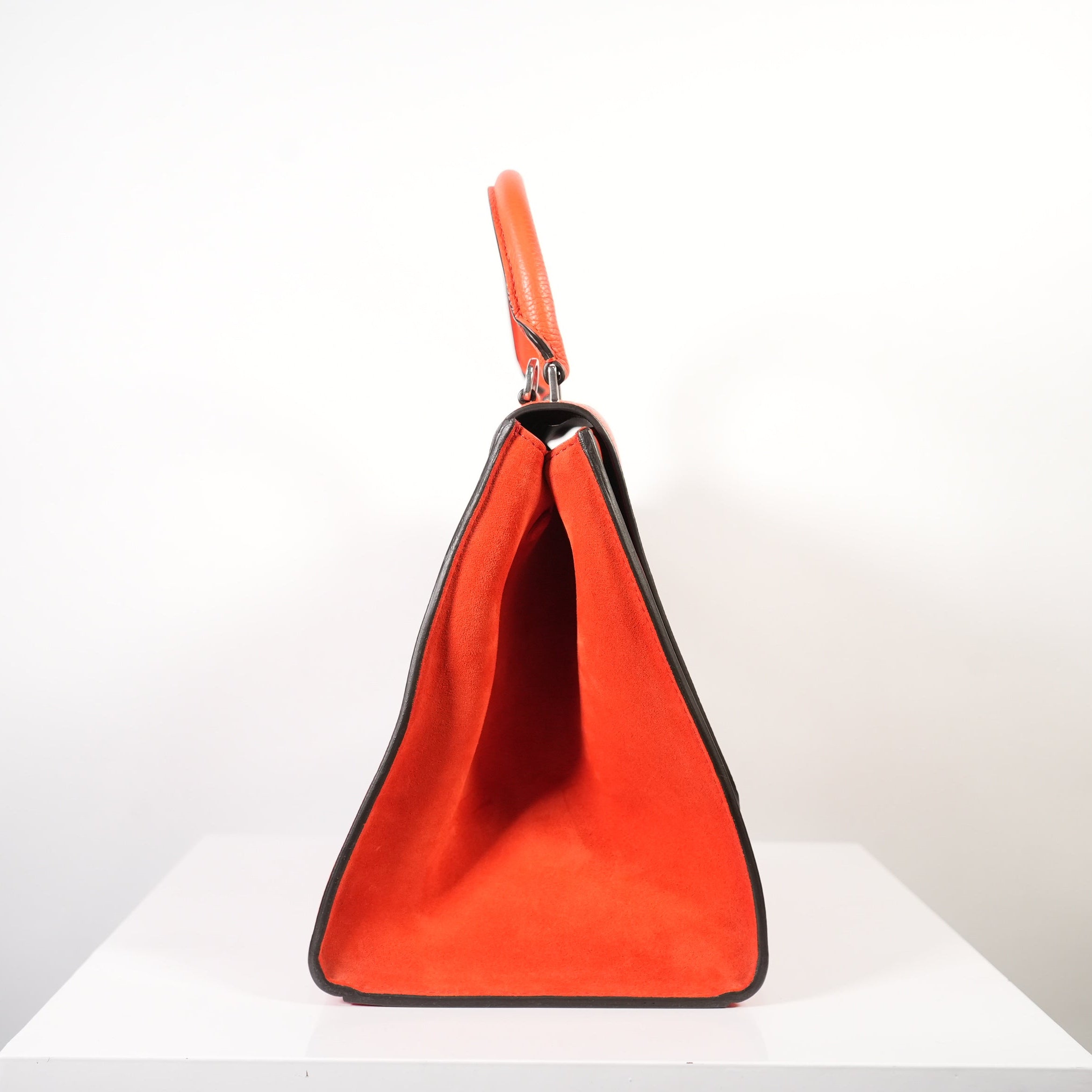Celine Orange Cabas Tote Bag