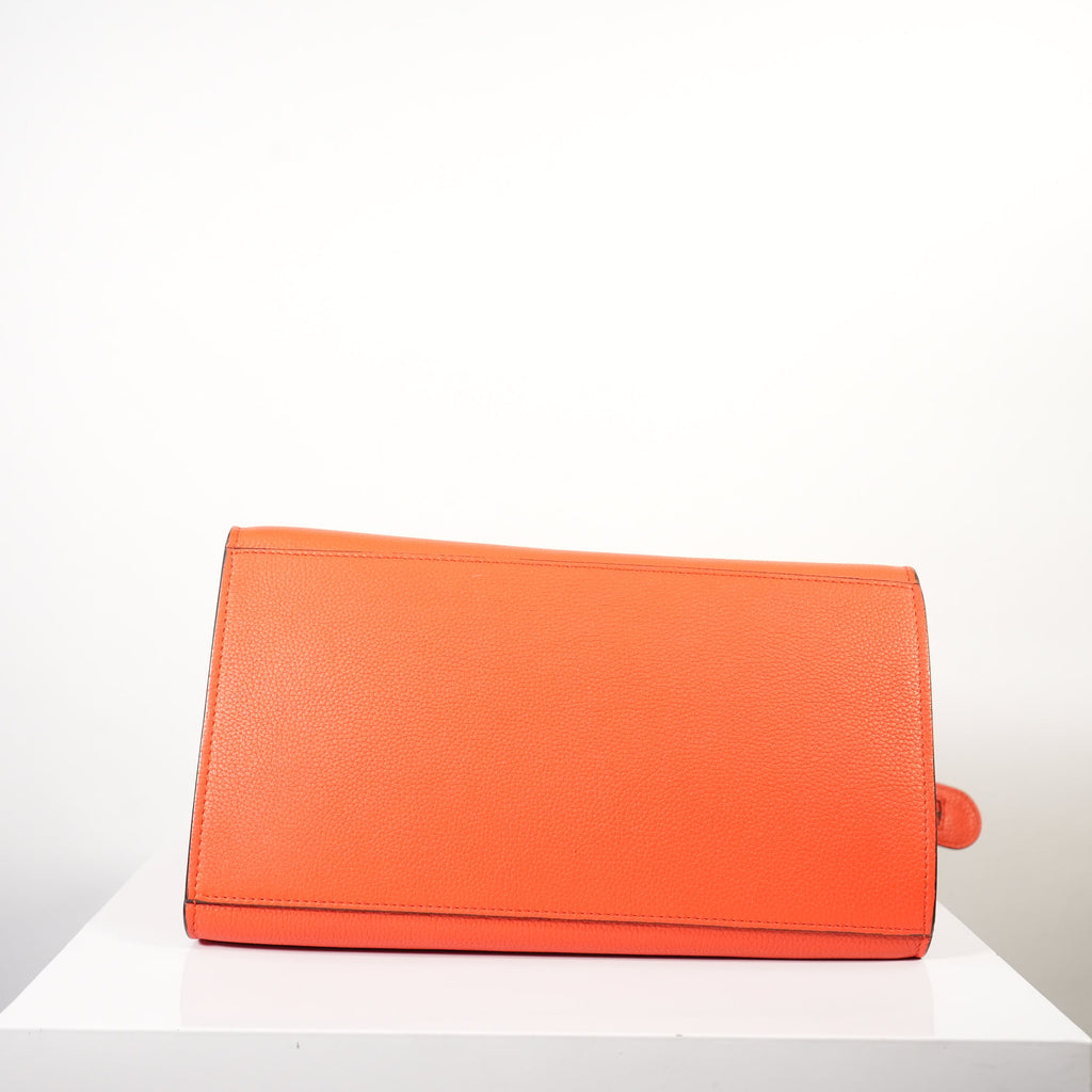 Celine Orange Cabas Tote Bag