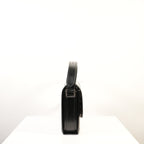 Yves Saint Laurent Black Leather Silver Hardware Crossbody Full Set