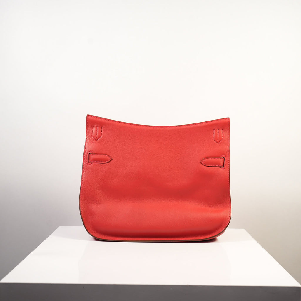 Hermes Jypsiere 28 Bougainvillier Clemence Leather Crossbody Bag