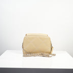 Chanel Beige Ultimate Stitch Mini Flap / Wallet on Chain (WOC)