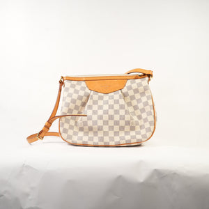 Louis Vuitton Damier Azur Siracusa PM Crossbody Bag w/ dust bag