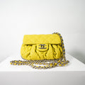 Chanel Mini Chain Around Messenger Bag in Neon Green Lambskin (2012)