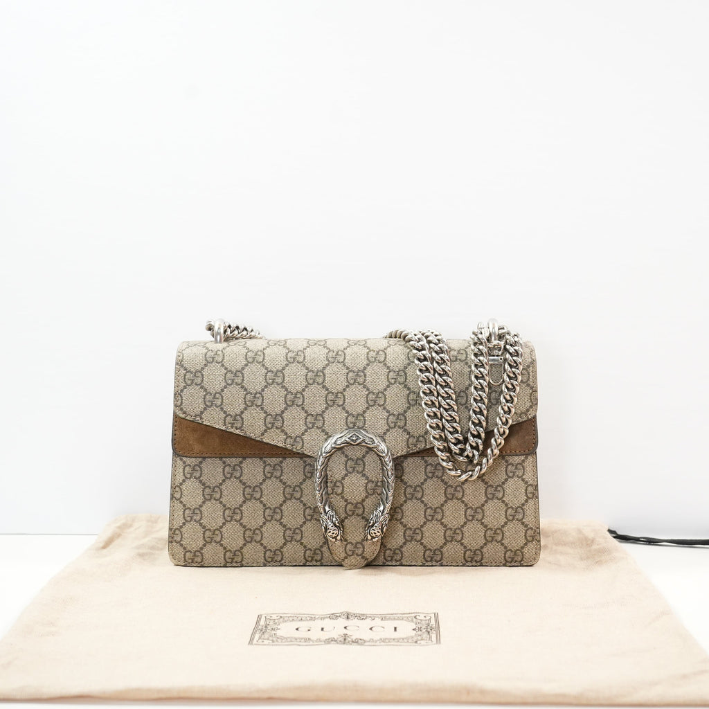 Gucci GG Supreme Dionysus Shoulder Bag W/ Dust bag
