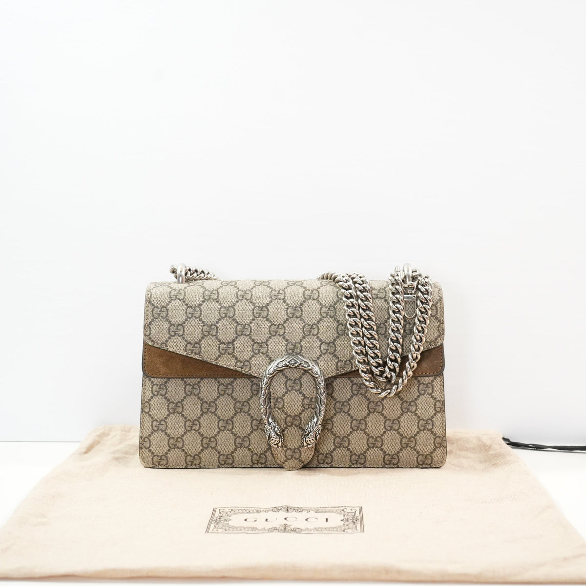 Gucci GG Supreme Dionysus Shoulder Bag W/ Dust bag
