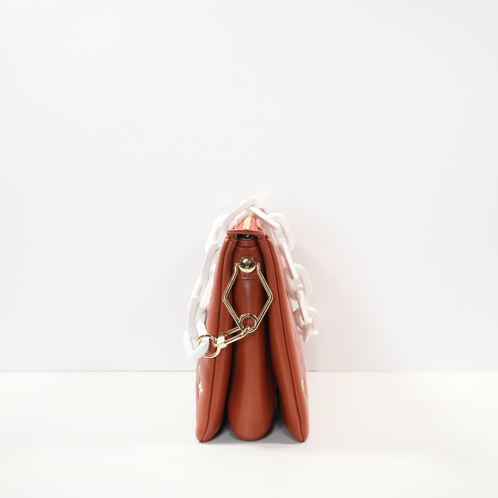 Louis Vuitton Coussin PM (Full Set) in Terracotta Monogram Embossed Lambskin (2 straps