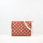 Louis Vuitton Coussin PM (Full Set) in Terracotta Monogram Embossed Lambskin (2 straps
