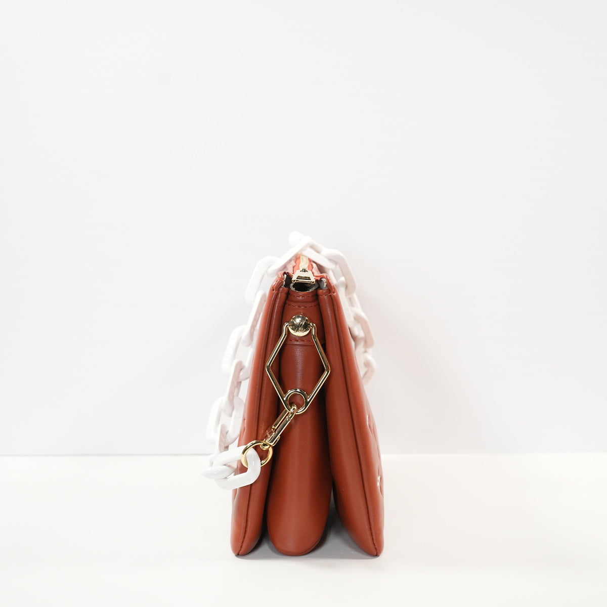 Louis Vuitton Coussin PM (Full Set) in Terracotta Monogram Embossed Lambskin (2 straps