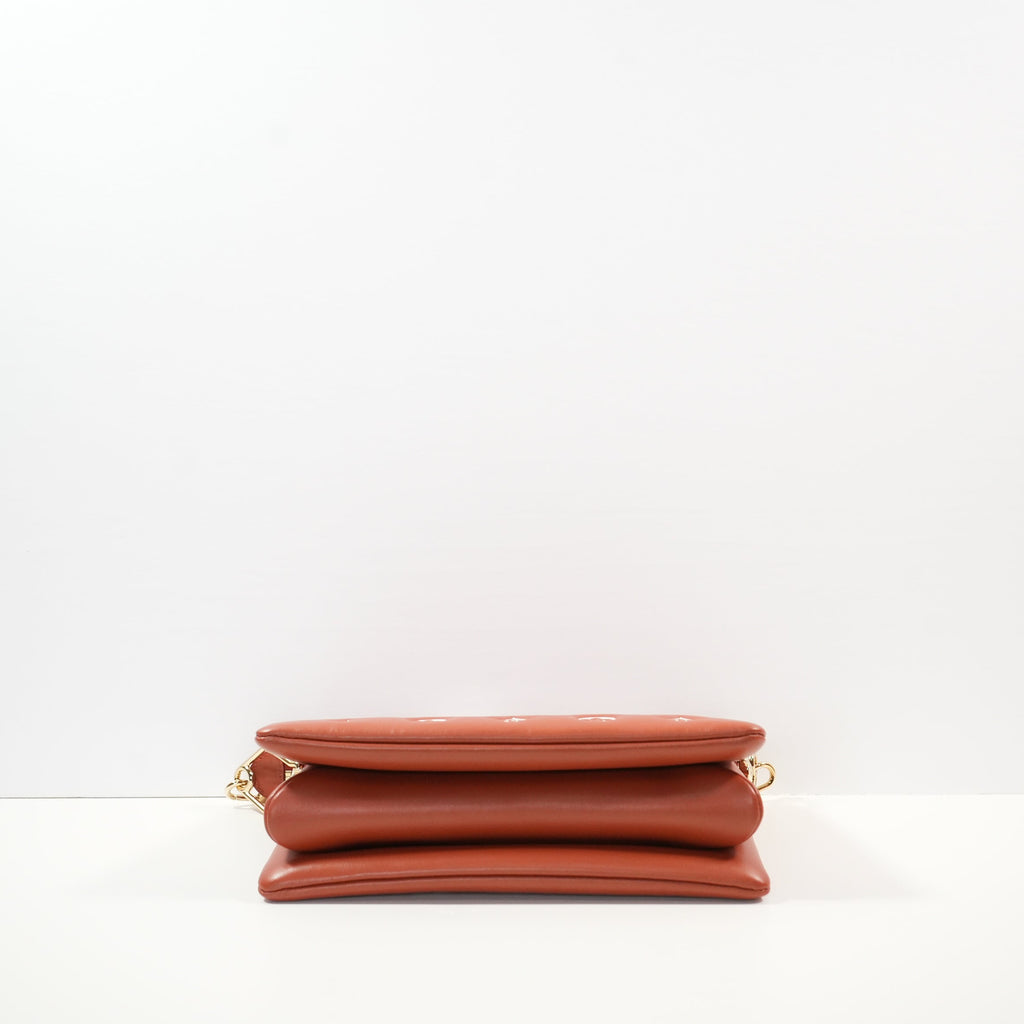 Louis Vuitton Coussin PM (Full Set) in Terracotta Monogram Embossed Lambskin (2 straps