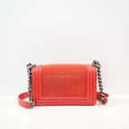 Chanel Vibrant Red Rare Galuchat (Stingray) Boy Bag