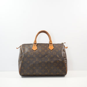 Louis Vuitton Monogram 30 Speedy W/Lock