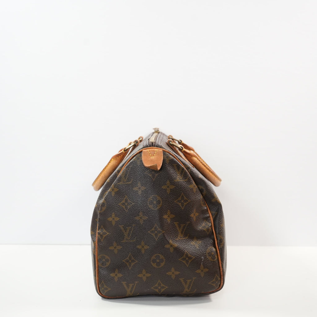 Louis Vuitton Monogram 30 Speedy W/Lock